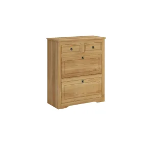 ARTENA ZAPATERA 4 CAJONES110X99X26 (  MEX033 )