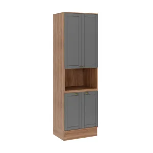 CARR ARMARIO MULTIUSO  AMERICANA GRIS 230X70X50