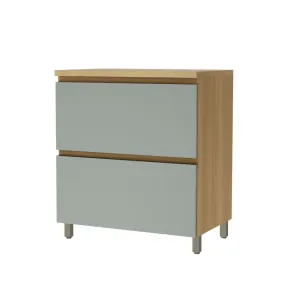 CARR  BAJO MESADA 2 PUERTAS AMERICANA  80CM 1PTA 1 CAJ GRIS