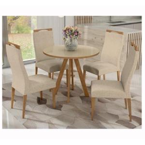 CH-CH130 JGO.COMEDOR VIDRIO DALLAS 4 SILLAS