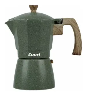 CUORI CAFETERA EXPRESO 6 TAZAS JAVA P/FUEGO VERDE