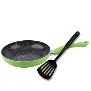 CUORI SARTEN INT.CERAMICO 26 CM. VERDE