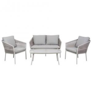 DIVINO SET DE LIVING EXTERIOR MILANO 2+1+1 GRIS