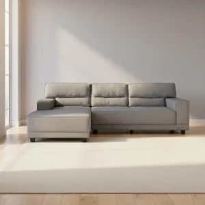 DIVINO SOFA 3 CUERP.C/CHAISE EXELENCE  GRIS IZQ.