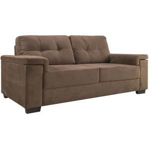 DIVINO SOFA LUARES 3 CUERPOS GRIS/CHOCOLATE/BEIGE 208X94X90