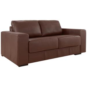 DIVINO SOFA TEXAS 3 CUERPOS CHOCOLATE CUERO 210X80X90