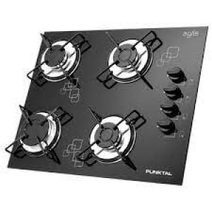PUNKTAL ANAFE VIDRIO 4HOR.ENC.AUT.AG602  ACERO INOXIDABLE